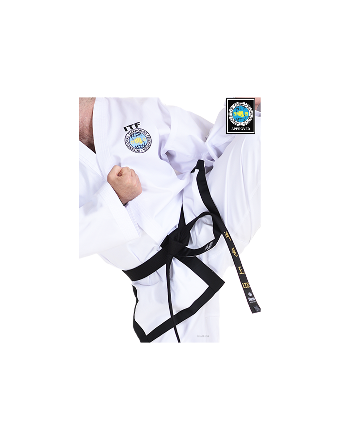 DOBOK ITF APPROVED BLACK BELT (TWILL)*++*DOBOK ITF APPROVED BLACK BELT (TWILL)